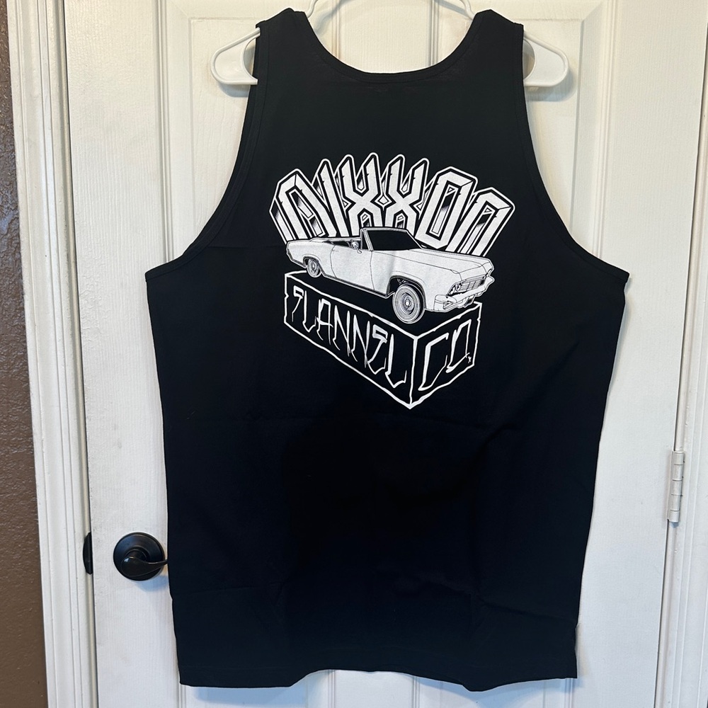 DIXXON Black and White Classic Car Tank Top
